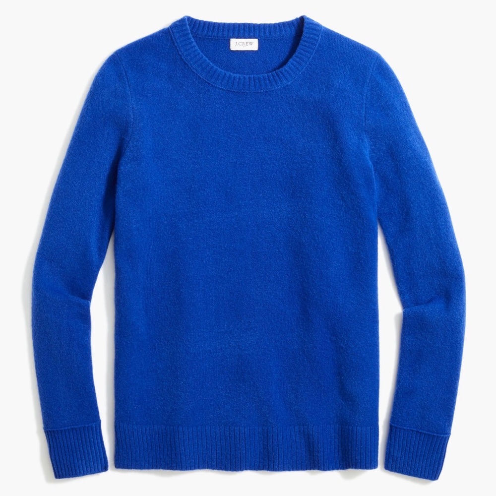 💙✨ J.Crew Extra Soft Wool Blend Crewneck Sweater Size L Classic‎ Knit ✨💙